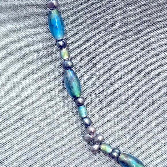 Vintage Pearl & Glass Beaded Necklace - Picture 3 of 4